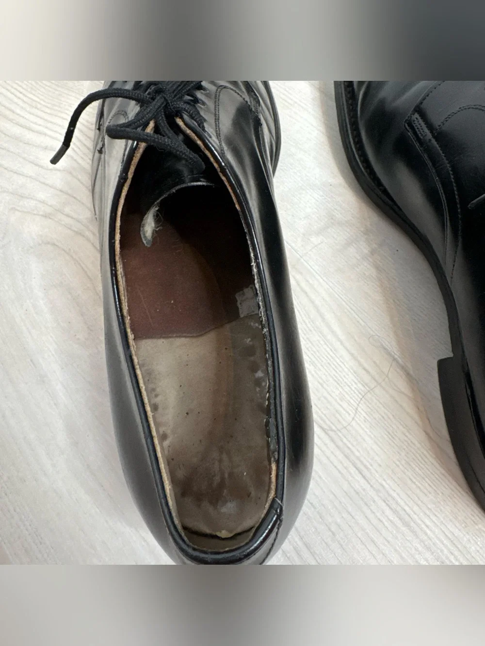 Vintage Classic Black Leather Men’s Dress Shoes - Lace-Up Oxford size 11